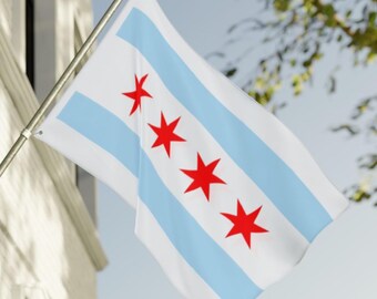 City of Chicago Flag: Double Sided, Outdoor, Durable-Four Sizes