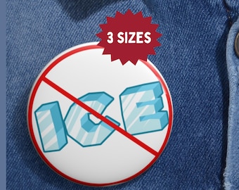 Anti-ICE Pin: Abolish ICE, No Human is Illegal - Protest Pin