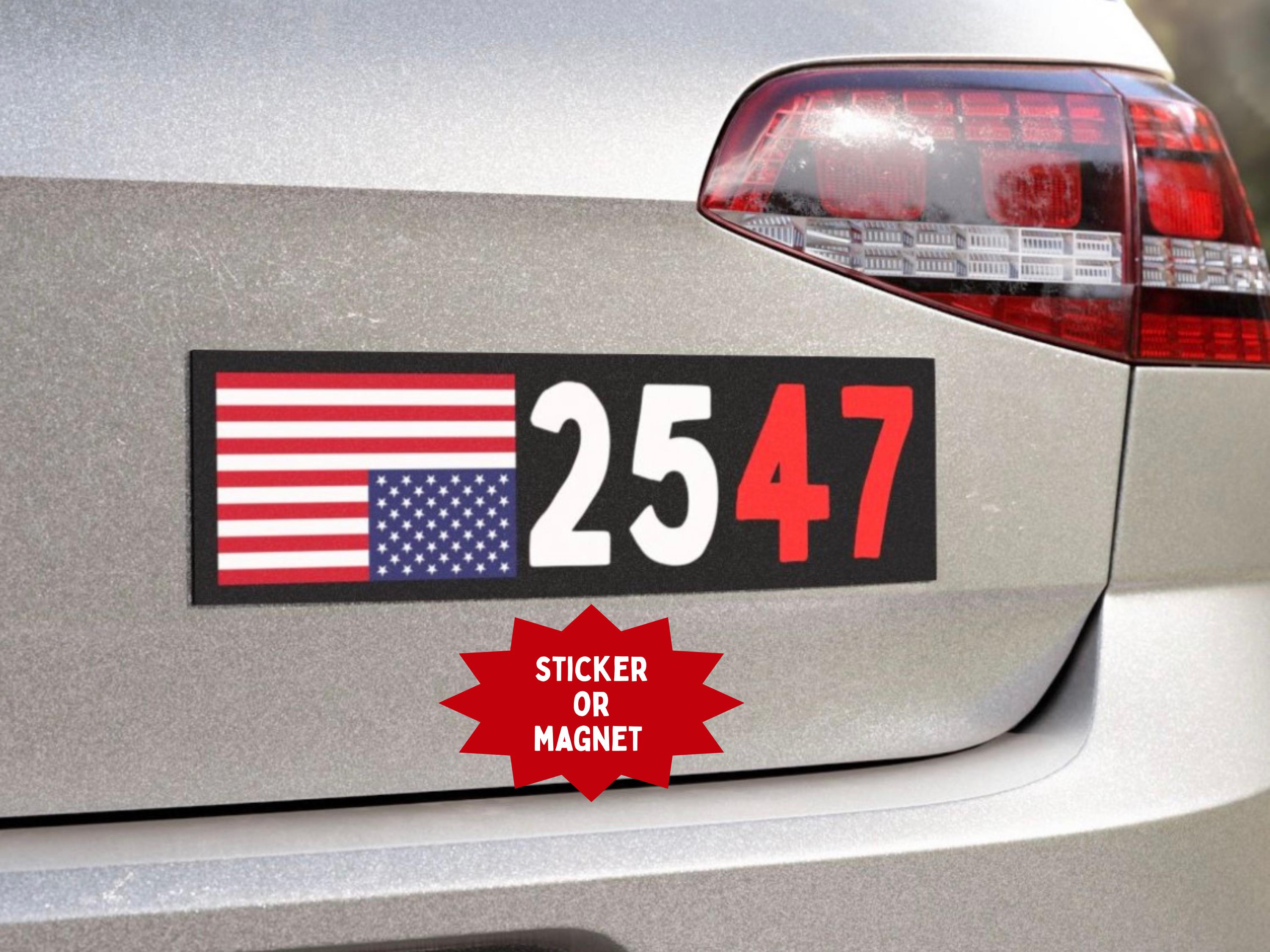 25th Amendment Bumper Sticker or Car Magnet: 2547 Indoor/outdoor