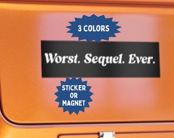 Anti-Trump Bumper Sticker/Magnet: Anti-MAGA Car Decal