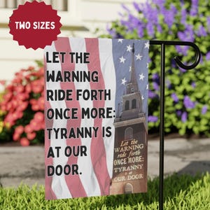 Fight Tyranny Yard Flag: American Revolution Protest Sign