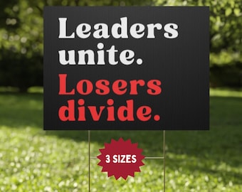 Anti-Trump Yard Protest Sign: 2-Sided, Durable