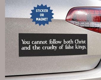 Anti-Trump Anti-MAGA Bumper Sticker/Car Magnet