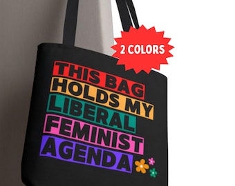 Draagtas voor liberale feministische agenda, boekentas voor damesrechten