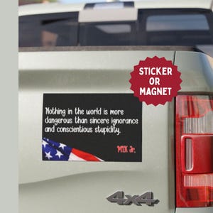 MLK Jr. Quote Bumper Sticker/Car Magnet