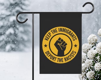 Avskaffa ICE-trädgårdsflaggan: Dubbelsidig protestflagga