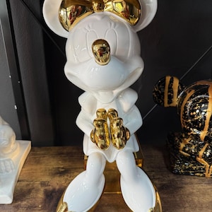 Minnie Mouse Statue | Disney Luxury Home Décor | Pop Art Inspired Collectible Sculpture | Disney gift