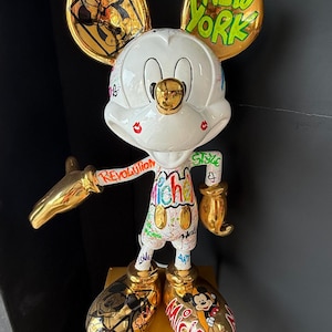 Mickey Mouse Statue | Disney Luxury Home Décor | Pop Art Inspired Collectible Sculpture | Pop Art | Luxury | Luxury Art