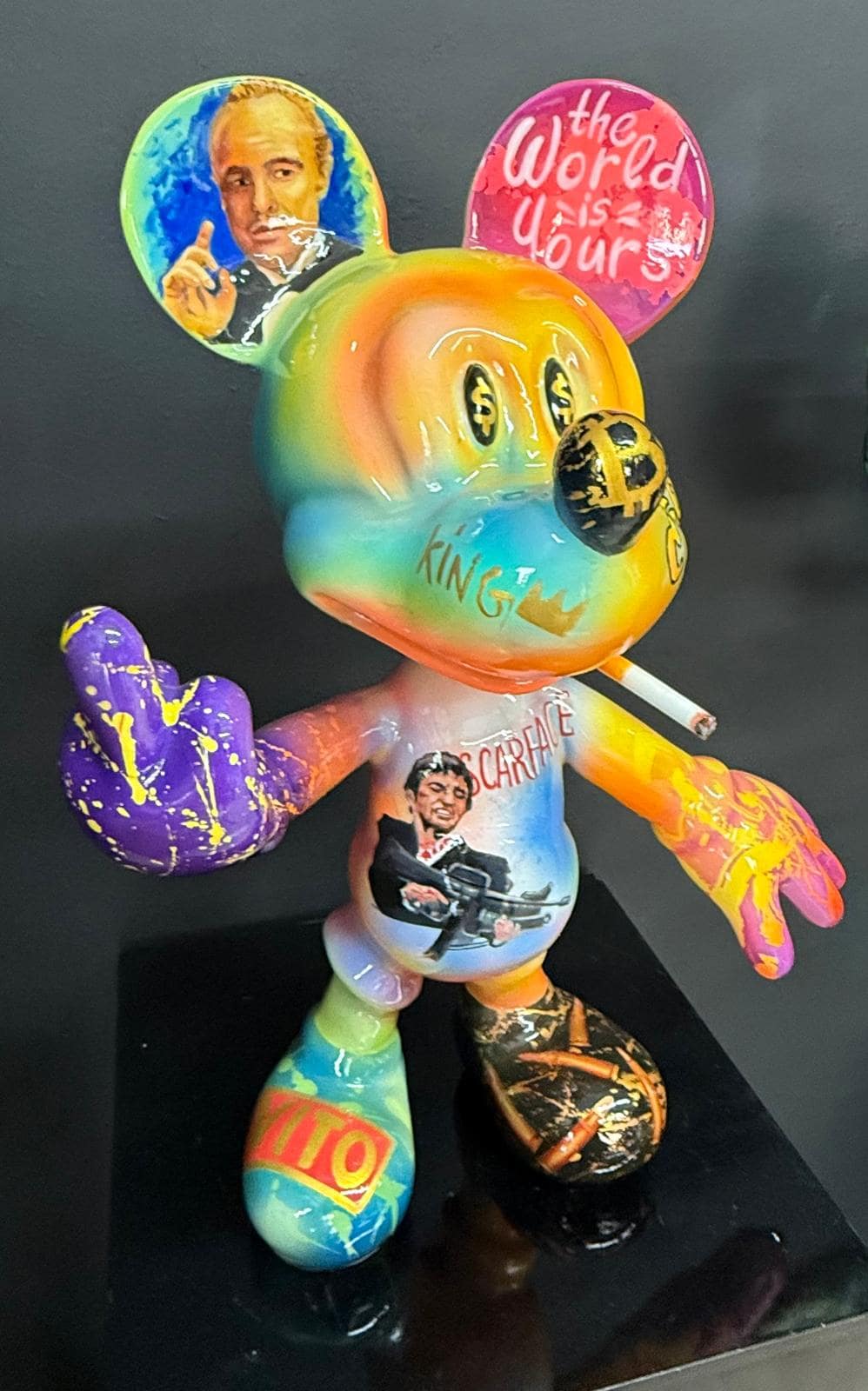 Mickey Mouse Sculpture - Etsy Mickey Mouse Sculpture - Etsy