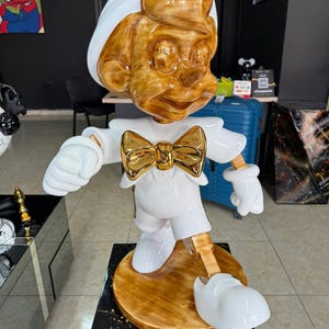 Pinocchio Statue Custom Pop Art | Luxury Handmade Décor | Unique Art Sculpture | Personalized Modern | Luxury Decor