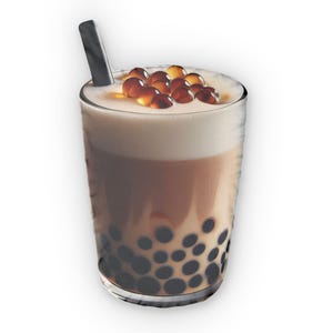 Boba Milk Tea Shaped Pillow | Bubble Tea Pillow | Boba Tea Home Decor | Cutecore Boba Decor | Boba Lovers Gift | Kawaii Boba Shaped Pillow