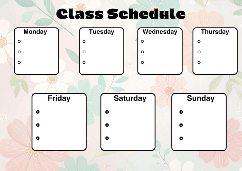 Weekly Lesson Plan Template: Printable Teaching Resource for Homeschool ...