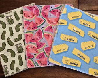 Reusable Unpaper Towels Set of 12 Eco Friendly, 100% Cotton Flannel, Machine Washable