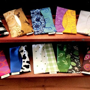 Handmade Purse Tissue Holder - Cute Fabric Travel Tissue Pouch