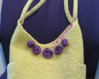 Hollyhocks & Roses Felted Bag PDF Knitting Pattern