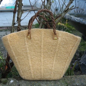Celandine - PDF knitting pattern for felted basket