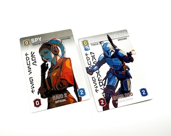 Mandalorian / Spy Token (Double-Sided) – Compatible with Star Wars: Unlimited