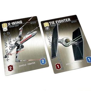 X-Wing / TIE Fighter-pollett (dubbelsidig) – Kompatibel med Star Wars: Unlimited