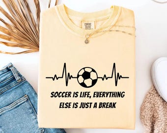 El fútbol es vida, camiseta del Mundial 2026, camiseta para aficionados al fútbol, camisetas de fútbol, camiseta de fútbol Comfort Colors