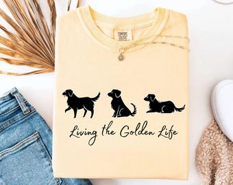 Comfort Colors Golden Retriever Shirt | Dog Lover Gift