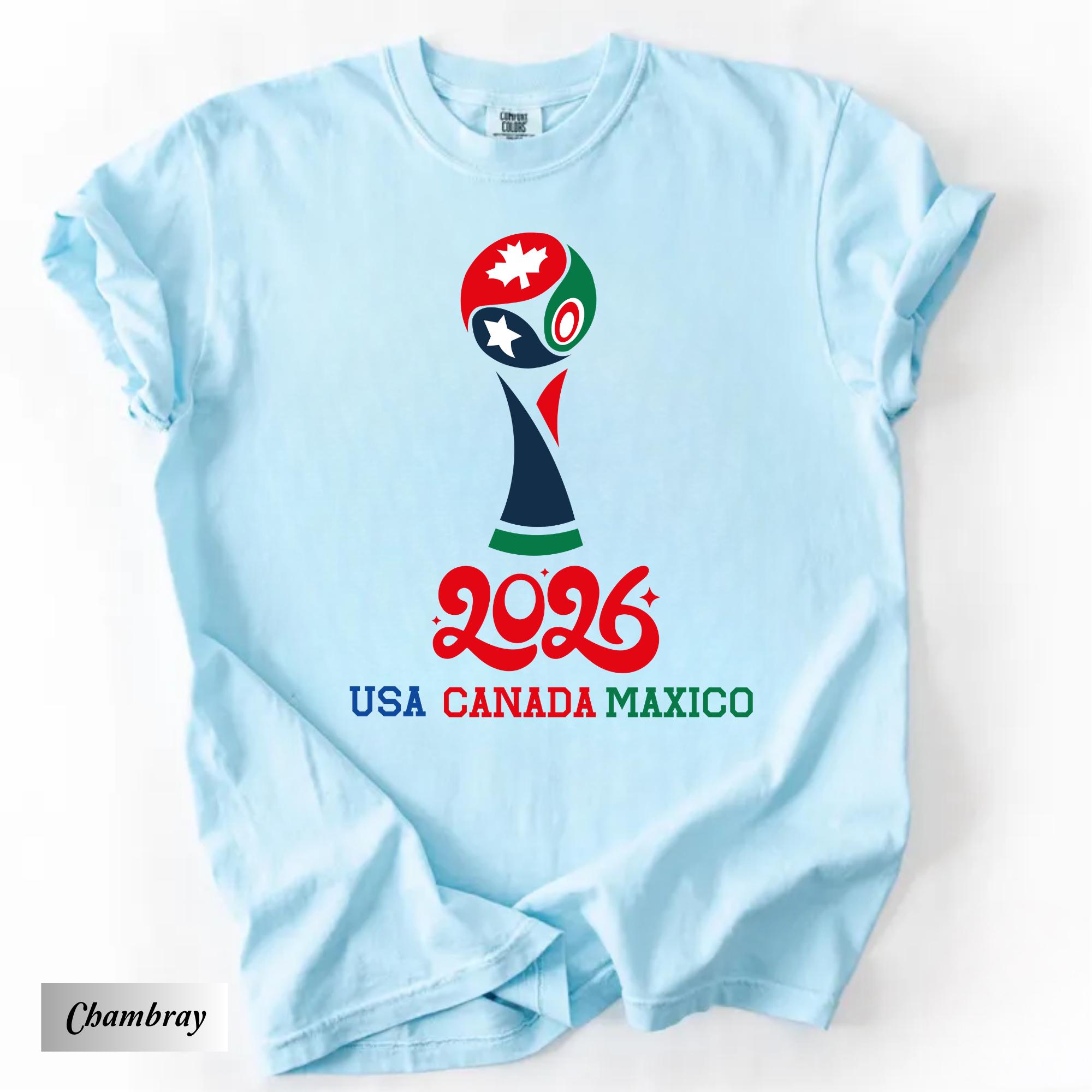 2026年ワールドカップUSA Tシャツ、政治サッカーファンTシャツ、2026年