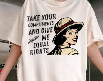 Camiseta feminista, camiseta activista, camiseta con gráficos de los derechos de las mujeres, camiseta de empoderamiento femenino