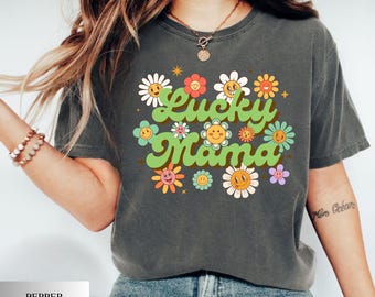 Camiseta del Día de San Patricio / Camiseta Lucky Mama Comfort Colors / Camiseta de regalo irlandesa