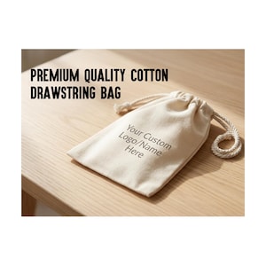 Custom Cotton Jewelry Pouches, Personalized Logo Drawstring Bags, Bulk Jewelry Packaging, Wedding Favor Bags, Small Gift Pouch