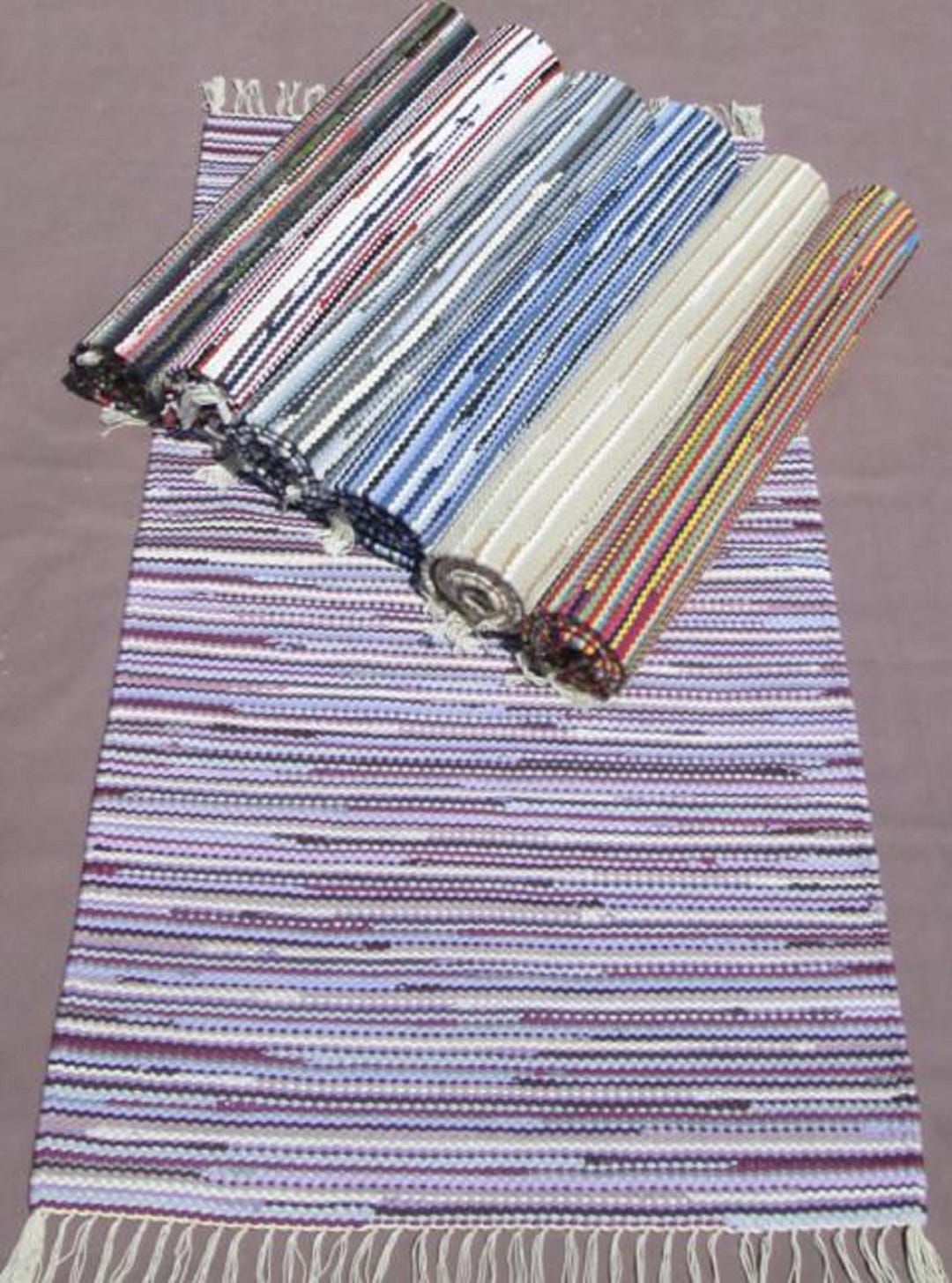 Large Colorful Rag Rug: Handmade Recycled Boho Rug, 75x120cm - Etsy