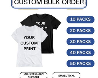 Custom Bulk Order T-shirt, Business Logo, Company Tees