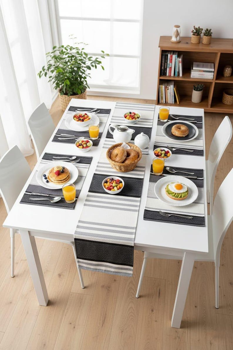 Handcrafted Dining Table Decor Set – Placemats & Runner - Etsy