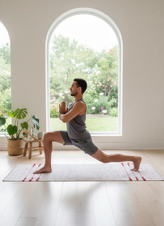 Handwoven Cotton Yoga Mat – Fair Trade, Organic Fitness Rug