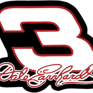 Dale Earnhardt Original Sticker Set of Two Stickers, Laptop, Car, Truck, Size 4 inches on Longer Side
