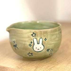 Pre Order Handmade Ceramic Matcha Bowl: Custom Design, Personalized Gift (design is extra fee)