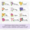 Birthday Calendar Template Printable, Perpetual Birthday Calendar ...