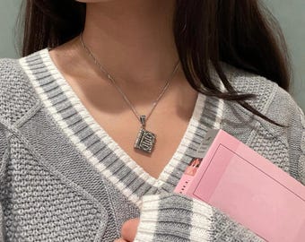 Book Lover Necklace, Openable Book Chain Pendant, Book Necklace, Cute Necklace, Gift For Book Lover, Gold/Silver Necklace, Christmas Gifts