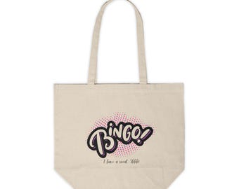Bolsa de lona para compras de Bingo, bolsa de Bingo