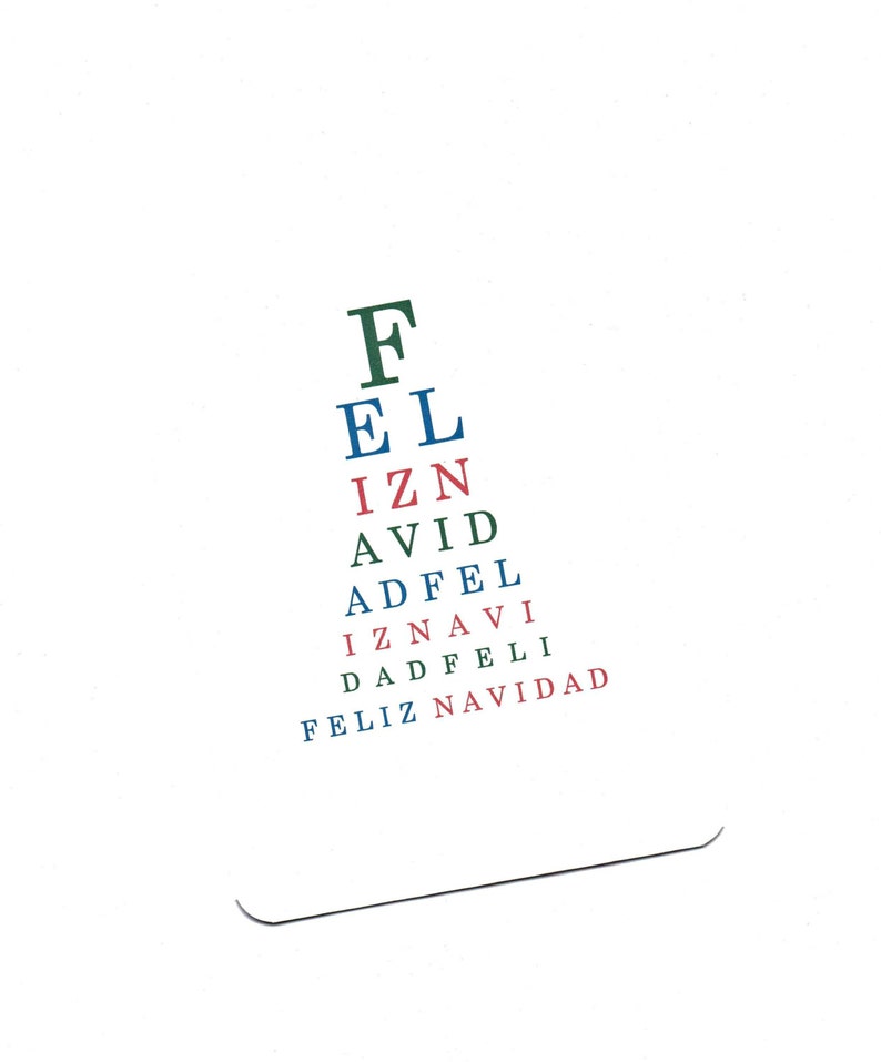 Christmas Eye Chart