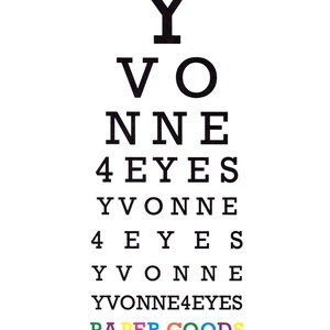 Halloween.Eye Chart Card.Adult Humor.Boo Bitches.Eye Chart Card.Ghost.Paper Goods.Eye Exam.Site.Vision.Optometrist.Eye Doctor.by Yvonne4eyes image 3