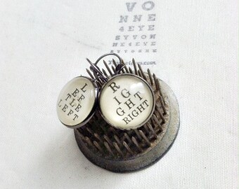 Eye Chart Earrings.Left Right Eye Chart.Eye Chart.Wearable Eye Chart.Vision.Site.Optometrist.Gift Under 20.Yvonne4eyes