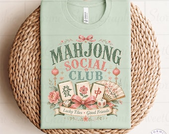 Mahjong Social Club PNG (Digital Download)