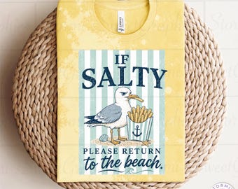 If Salty Return to Beach PNG (Digital Download)