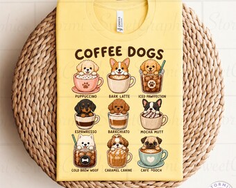 Coffee Dogs PNG (Digital Download)