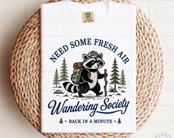 Wandering Society Raccon PNG (Digital Download)