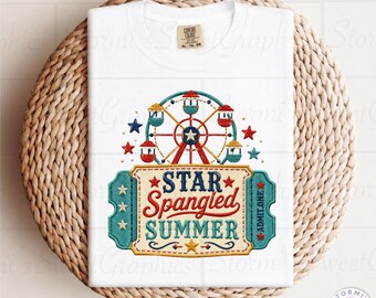 Star Spangled Summer Ticket PNG (Digital Download)