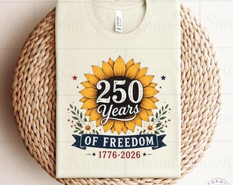 Sunflower 250 Years of Freeom PNG (Digital Download)