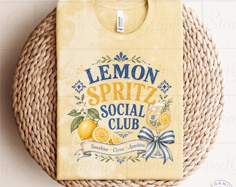 Lemon Spritz Social Club PNG (Digital Download)