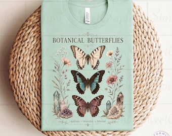 Botanical Butterflies PNG (Digital Download)