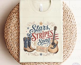 Stars Stripes and Songs PNG (Digital Download)