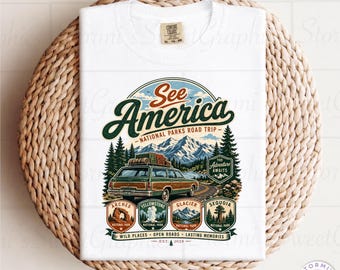 National Parks Road Trip PNG (Digital Download)